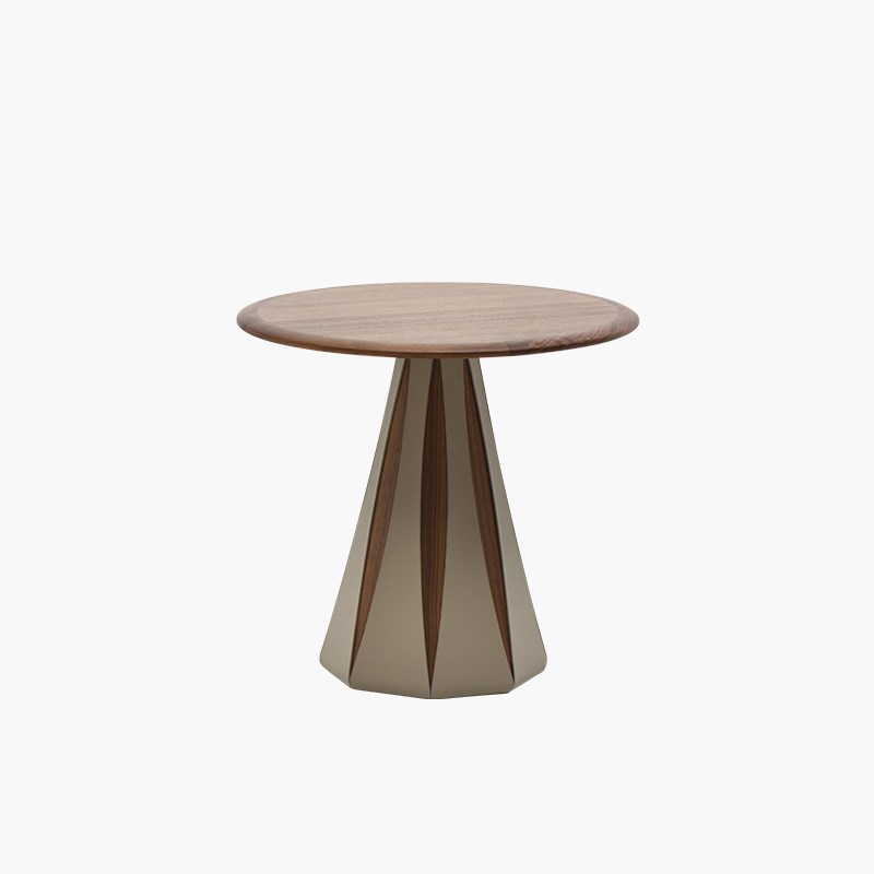 梵几|旋木边桌j 拼皮家用吃饭桌小户型圆桌现代轻奢客厅边桌