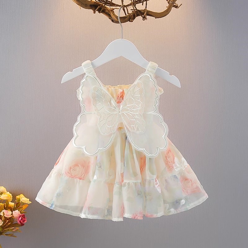 女童夏装连衣裙新款洋气婴儿童吊带公主裙子夏季一周岁女宝宝礼服
