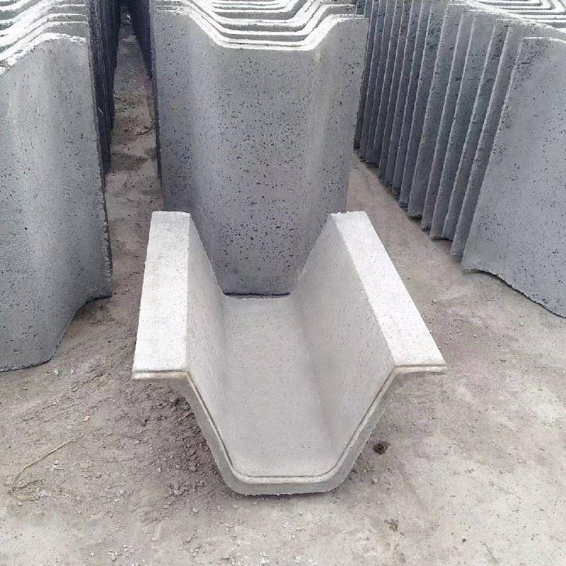 U型排水沟槽水泥U形水槽混凝土预制流水槽成品排水沟工厂直供