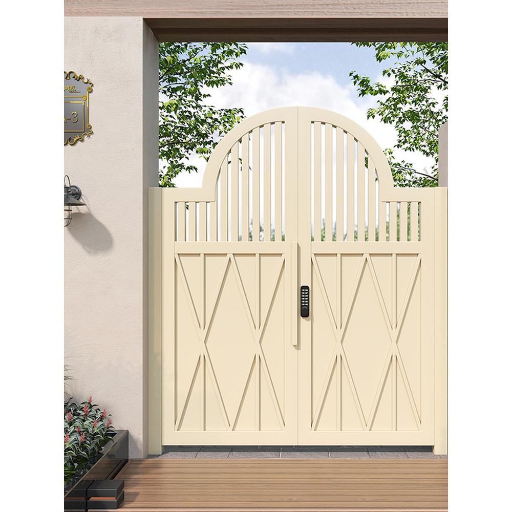 铝合金别墅花园门铁艺庭院大门简约农村自建房庭院大门民宿门欧式