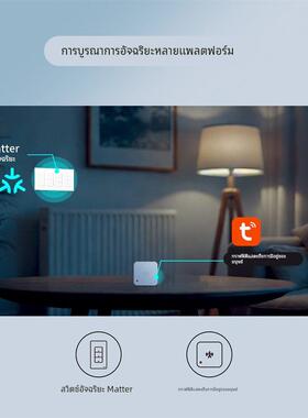 涂鸦Matter智能开关控制面板WiFi美规开关零火接线语音控制定时