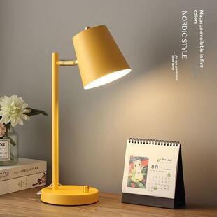 北欧儿童阅读小台灯学习专用护眼书桌大学生宿舍家用插电式床头灯