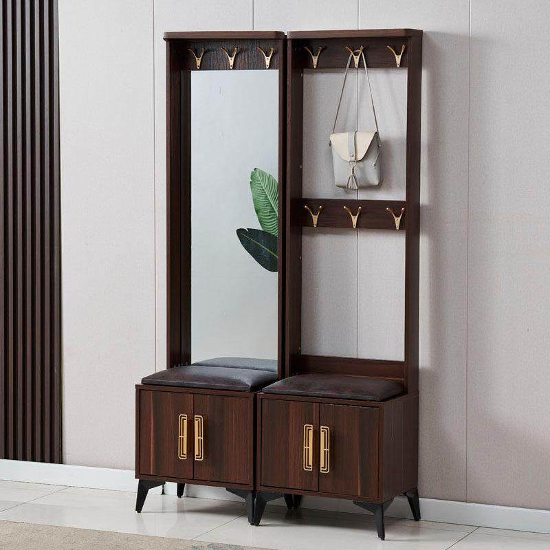 新衣架鞋柜镜子门厅柜衣帽柜换鞋凳全身镜一体挂衣架进门鞋柜衣架,住宅家具,鞋柜,淘宝优惠券,粉丝福利购,淘宝优惠卷