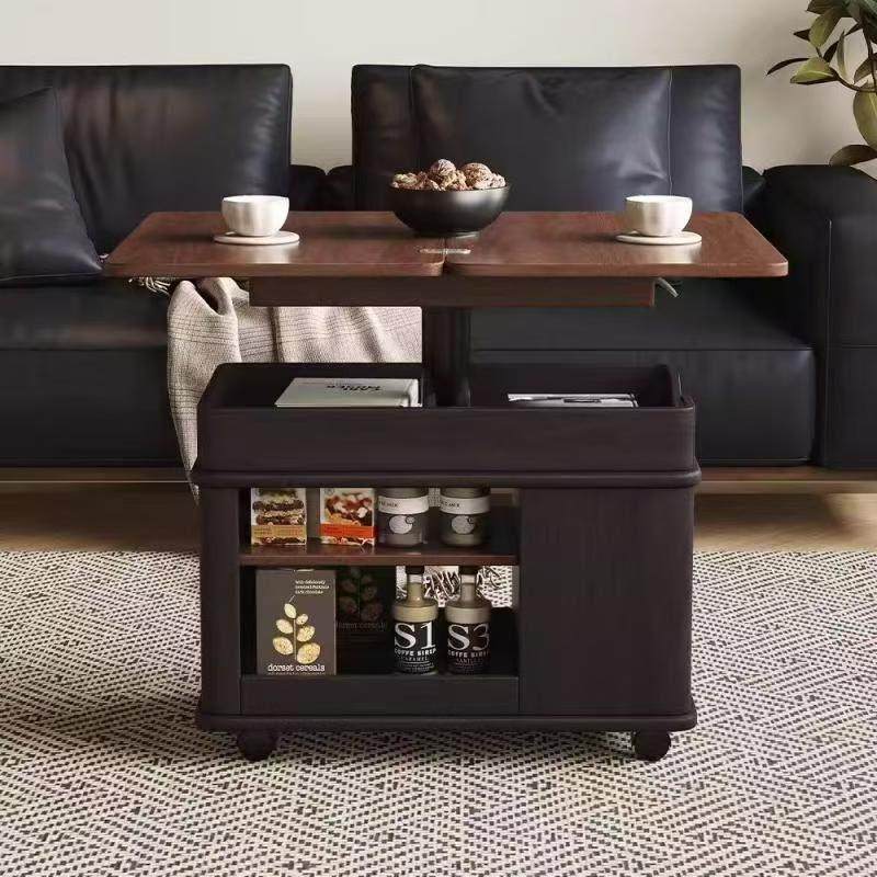 可移动升降茶几多功能小推车小户型客厅储物边柜实木岩板边几角几,住宅家具,移动边几/推车,淘宝优惠券,粉丝福利购,淘宝优惠卷