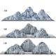 雪浪石切片组合天然造景景观石泰山石室内枯山水庭院假山石头摆件