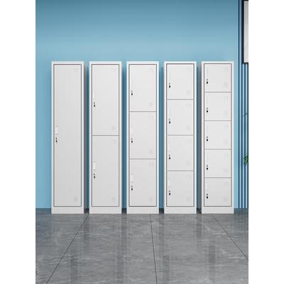 单门更衣柜铁皮柜宿舍带锁员工储物柜钢制柜更衣箱简易办公室衣柜