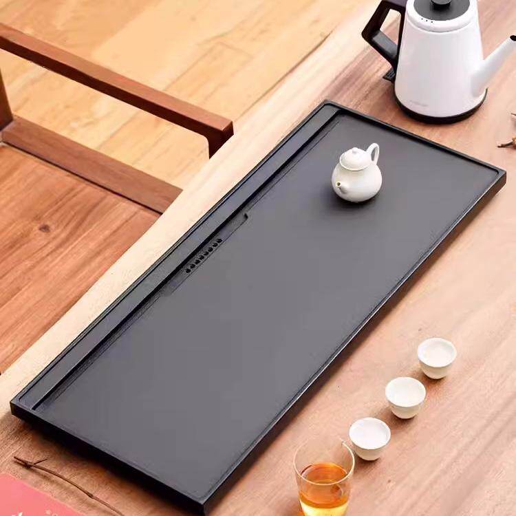 乌金石茶盘家用2024新款整块天然石材茶海茶台客厅简约茶托盘石盘