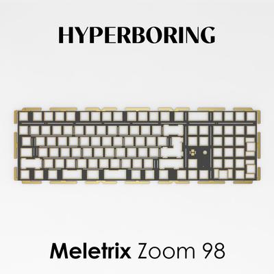 Meletrix Zoom 98机械键盘配件PC POM FR4 铝 定位板配重