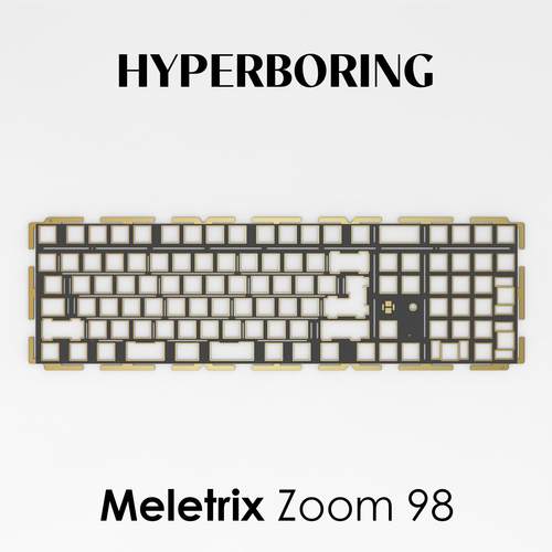 Meletrix Zoom 98机械键盘配件PC POM FR4 铝 定位板配重