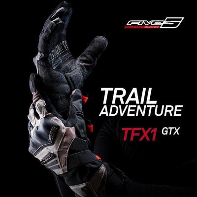 法国五Tfx1 Gtx公路探险摩托车防水耐磨山羊皮摩托车骑行手套