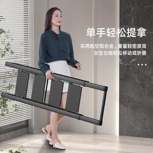 德国进口肯泰家用折叠梯子晾衣架两用室内伸缩人字梯加厚铝合金多