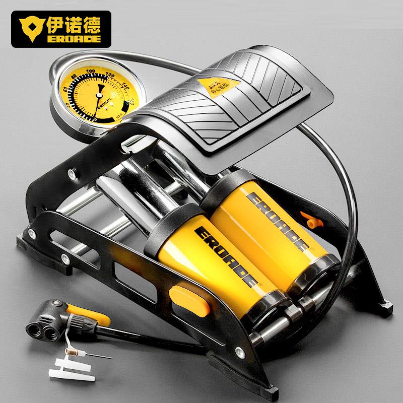 德国EROADE脚踩打气筒新型高压汽车轿车自行车便携充气泵家用通用