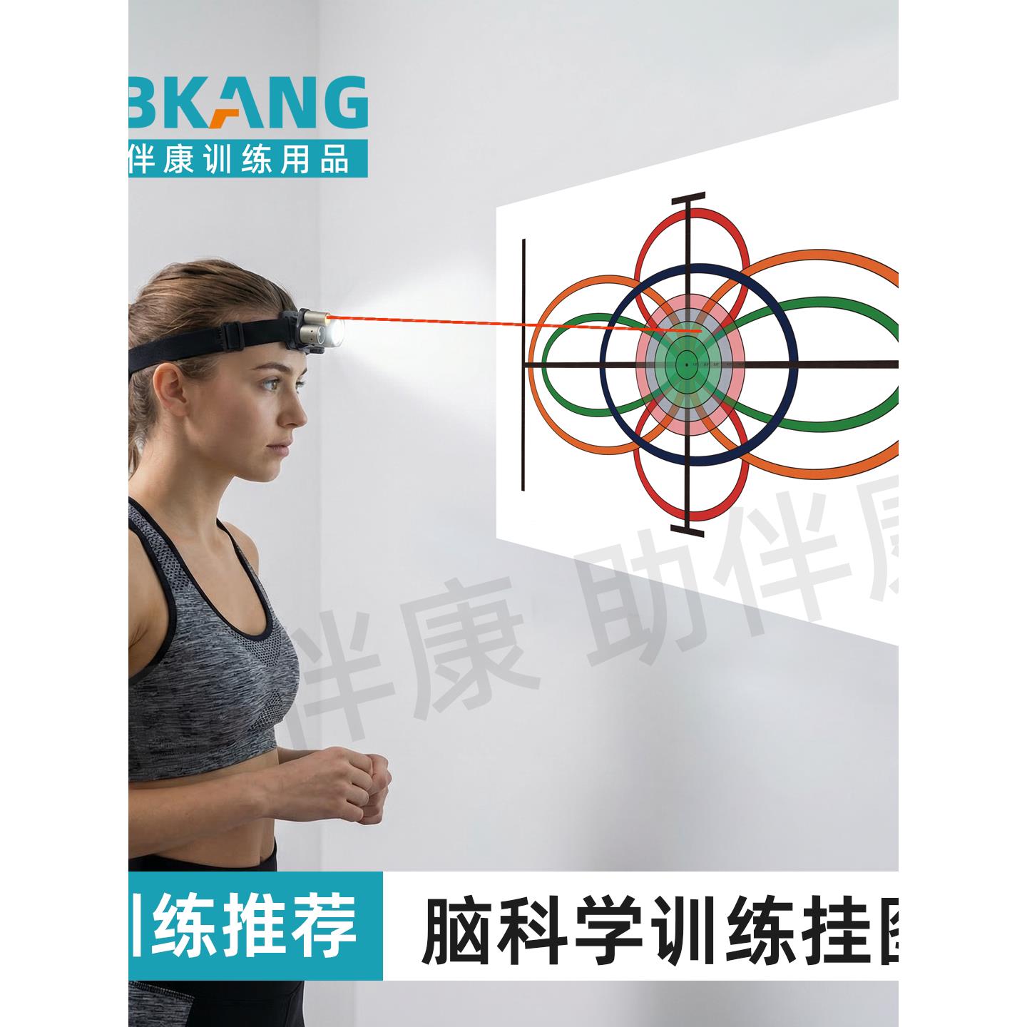 激光头灯运动感知功能康复仪动态脑神经控制检查颈腰部四肢训练器