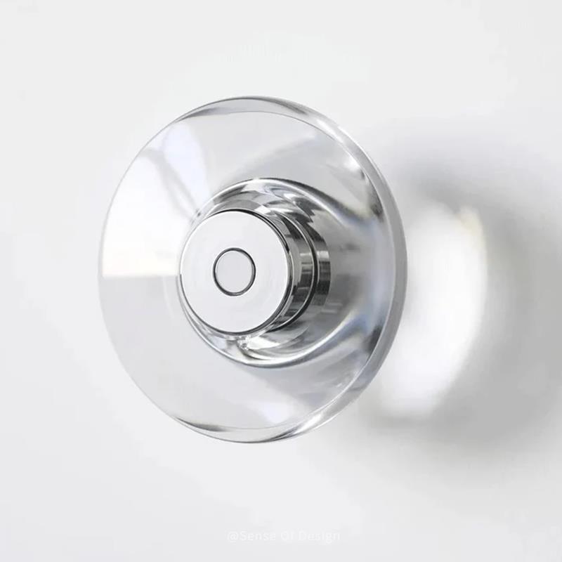 意式极简K9水晶吸顶灯设计师款轻奢简约玄关走廊门厅过道小吸顶灯