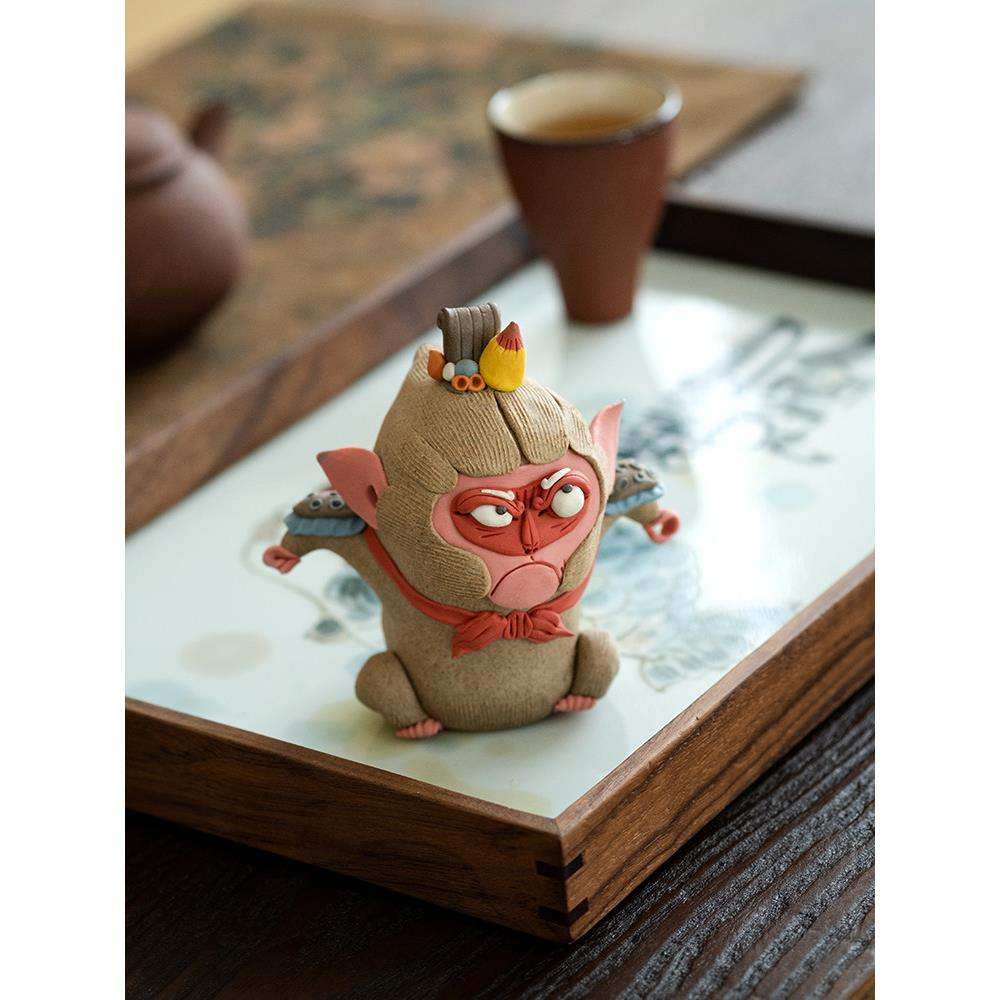 器十二孙悟空茶宠小摆件香炉精品可养猴子茶玩茶台桌装饰生日礼物