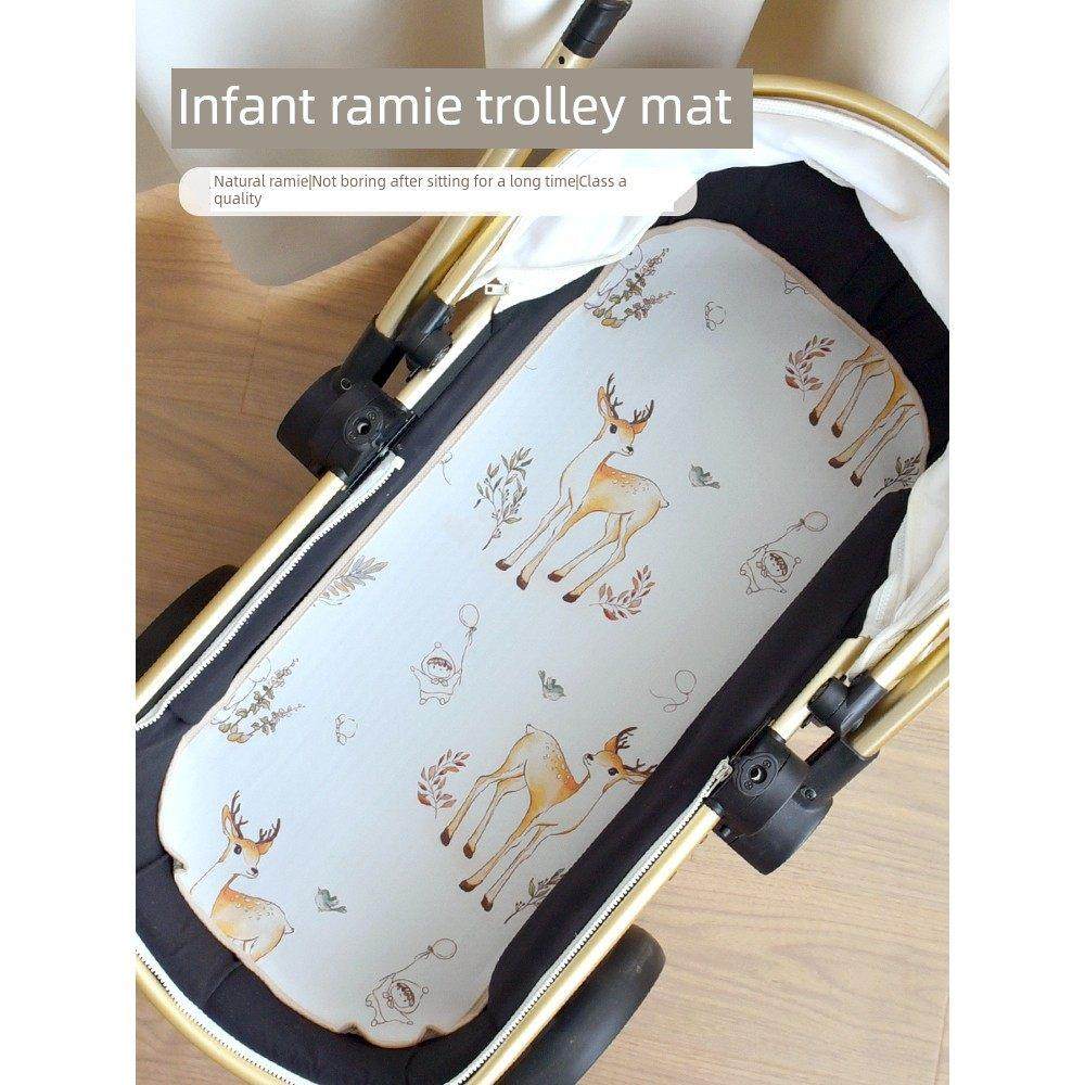 十月水晶新生婴儿婴儿车垫夏季苎麻婴儿安全座椅吸汗透气儿童垫,婴童用品,婴童凉席系列,淘宝优惠券,粉丝福利购,淘宝优惠卷