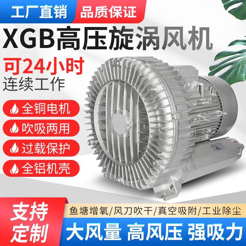 德国进口高压漩涡风机鱼塘增氧旋涡式气泵污水处理冲肥工业鼓风机