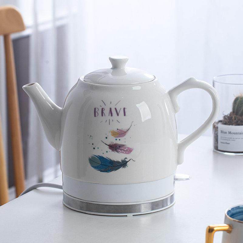 景德镇陶瓷烧水壶家用瓷器电热水壶自动断电防干 干烧小号开 水煮,厨房电器,电热水壶,淘宝优惠券,粉丝福利购,淘宝优惠卷