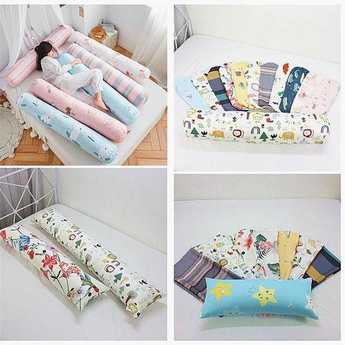 定做纯棉大抱枕60长绒棉全棉透气长条枕圆柱形枕套可定大小抱枕套