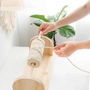 毛线轴实木质线轴架子线材收纳架手工工具绕线轴架线架家用.
