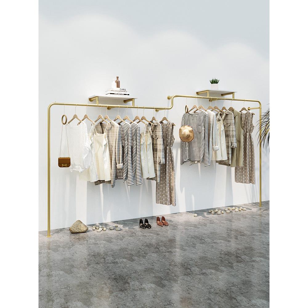 壁挂式衣架在服装商店货架金货架展示架妇女服装展示架专用衣架