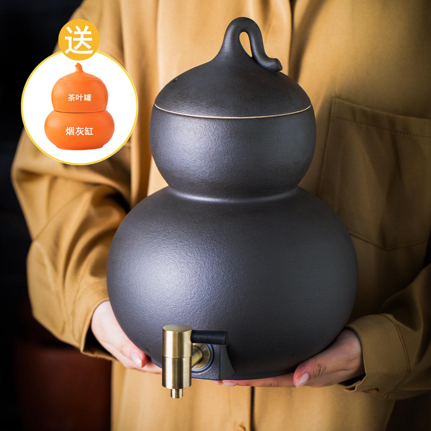 火山石煮茶炉中式煮茶釜古法煮茶器陶瓷煮茶碗白茶茶壶电陶炉套装