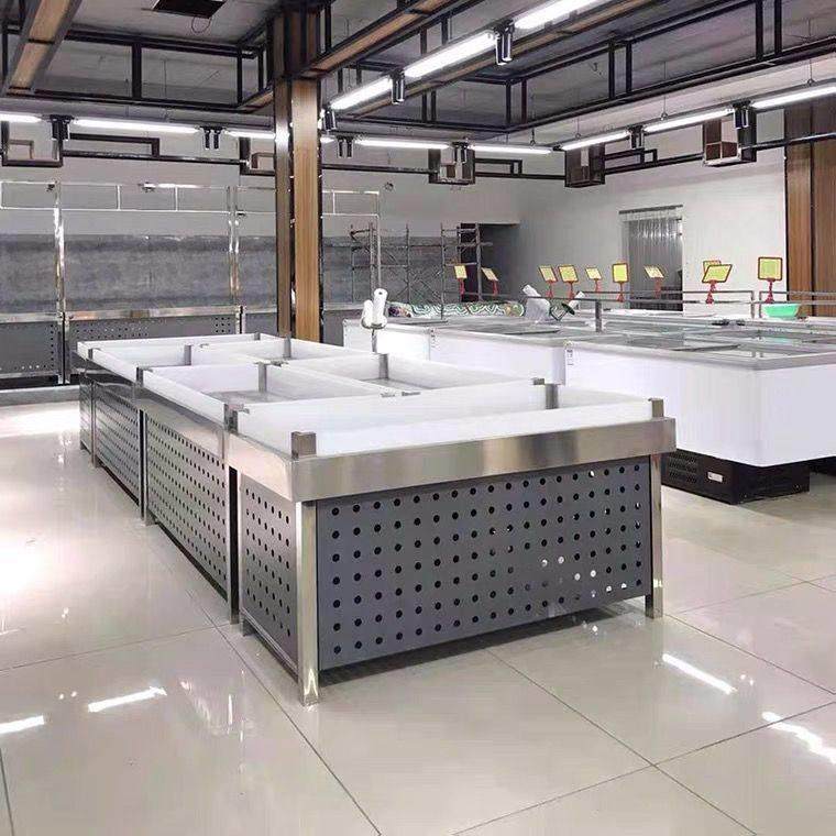 急冻台不锈钢生鲜架水菜架蔬菜架水果架蔬果架超市货架