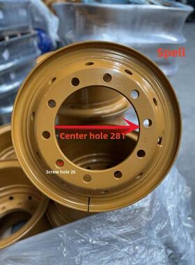 12R20轮胎100吨钢圈加厚超重18厚20厚防脱离圈轮胎渣土汽车轮胎保