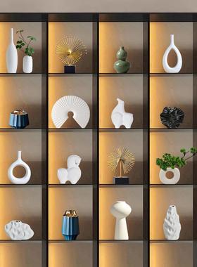 新中式简约高端装饰饰品创意客厅酒柜电视柜家居软装办公陈设