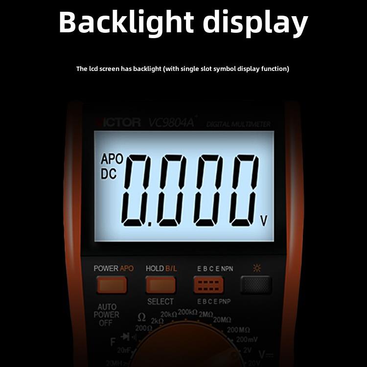 胜利数字万用表Vc9801A+高精度多用途万用表9806+9808+980+9805A+
