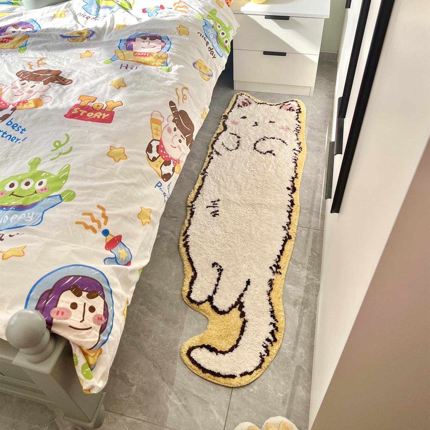 多巴胺地毯卡通异形趴趴狗耐脏易打理防滑脚垫卧室床边毯沙发脚垫