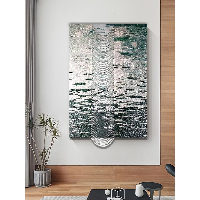 现代简约客厅装饰画立体浮雕沙发背景墙挂画样板间玄关卧室壁画