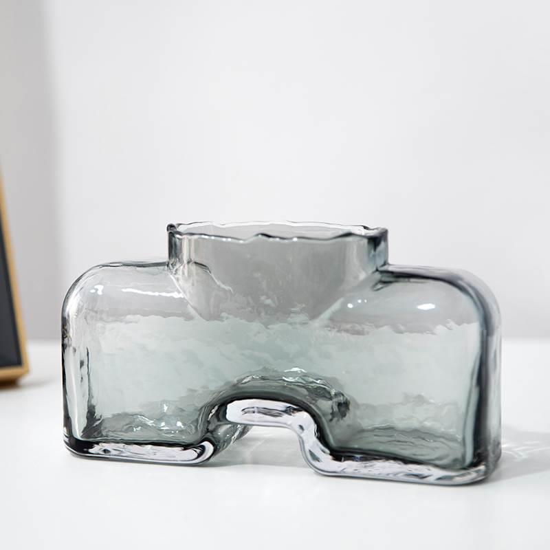 北欧风创意裤衩玻璃花瓶摆件艺术设计客厅插花花瓶家居装饰品养花