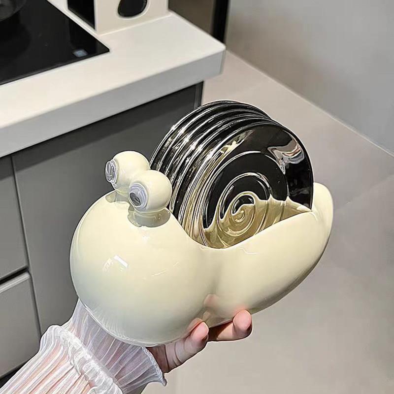 蜗牛陶瓷吐骨碟家用高颜值骨盘小碟子餐桌吃饭垃圾渣盘骨头碟盘子