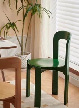 中古rey餐椅实木法式餐桌凳子设计师高级极简网红复古vintage椅子