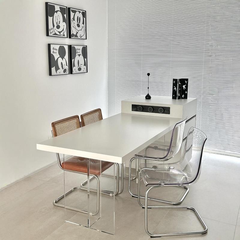 2025新款岛台餐桌一体家用可伸缩储物厨房小户型导台倒台岩板倒台