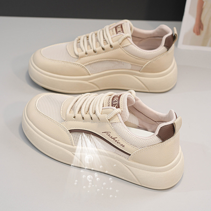 夏季薄款运动鞋女2024新款高级感透气网面配裙子的小白鞋镂空网鞋,女鞋,时尚休闲鞋,淘宝优惠券,粉丝福利购,淘宝优惠卷