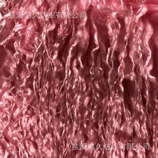 现货供应萝卜丝滩羊毛  滩羊x毛马甲服装面料 人造毛绒 长毛绒面