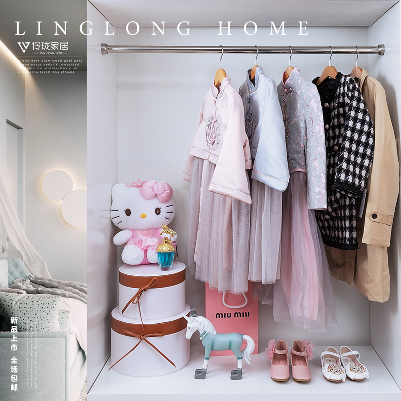 新中式儿童样板房衣帽间摆件旗袍连衣裙公仔软装卧室女孩房装饰品