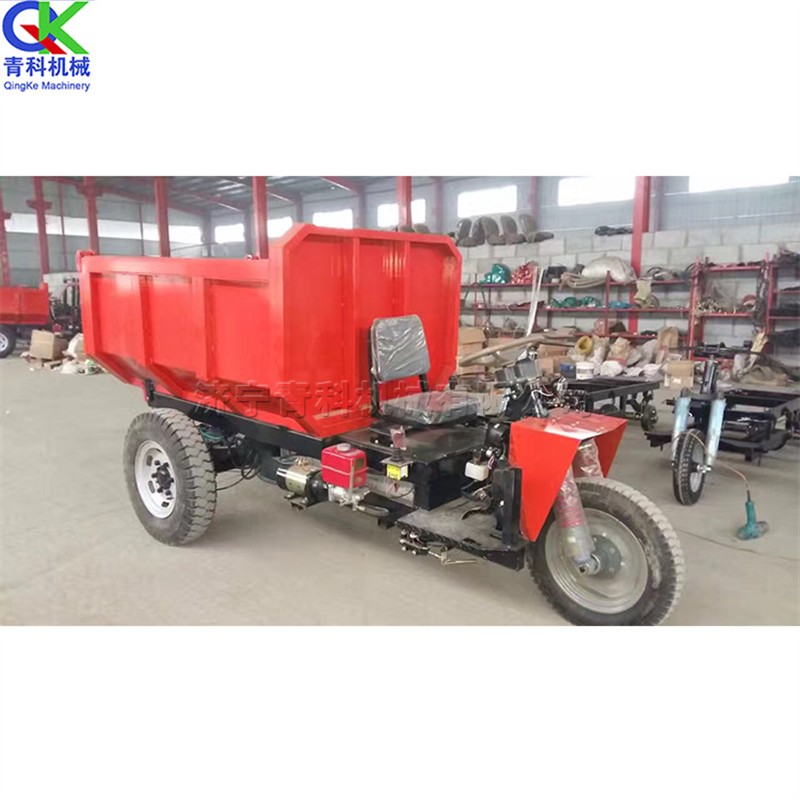 工地用自卸三轮车 厂家直销电动工程车 山区用三轮翻斗车