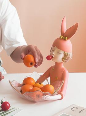 蝴蝶女孩斯堪的纳维亚咖啡桌装饰无障碍豪华风格创意家居客厅入口