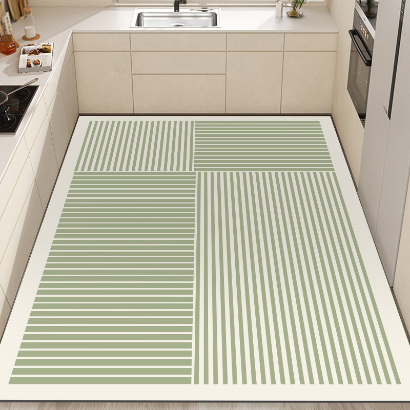 简约可擦洗地垫入户进门阳台地垫门厅厨房满铺皮革防水防油脚垫