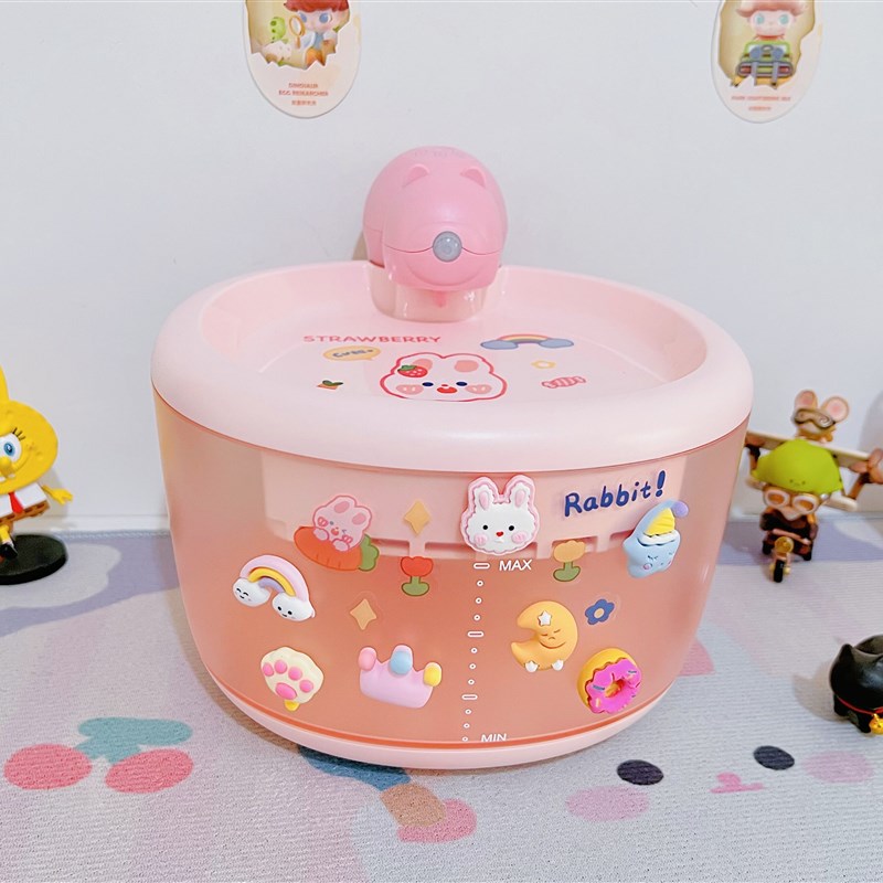 宠物小猫咪无线自动饮水机可爱循环不插电狗狗喂水恒温加热喝水器