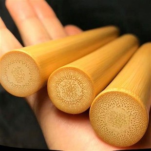 茶把玩大小金条竹环竹雕t竹子棍文玩实心玉竹手把件高密老料随身