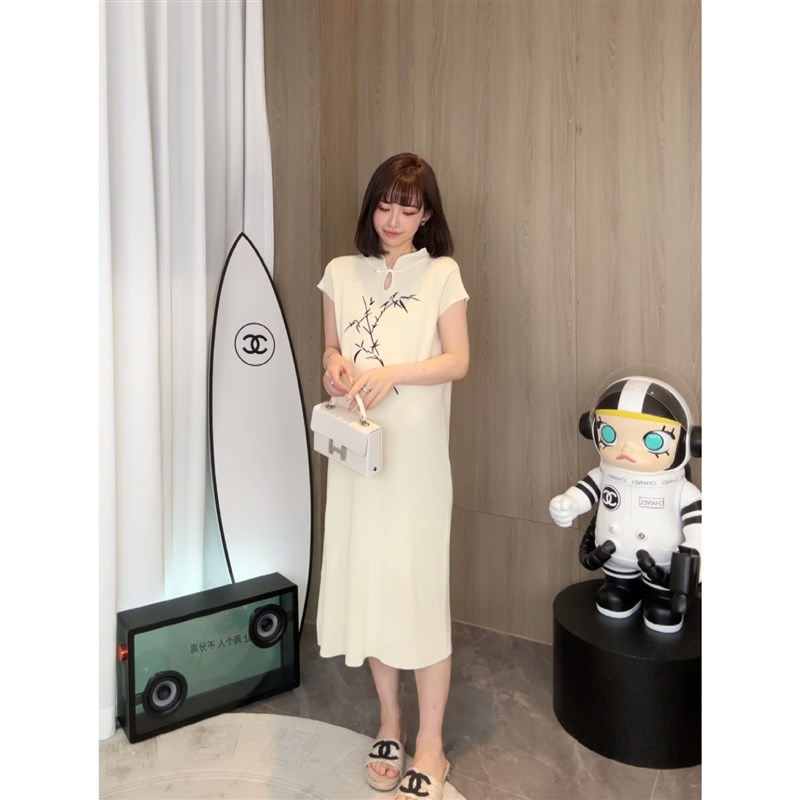 【香雾浮影】娜娜k的孕期穿搭孕妇装旗袍夏季新中式连衣裙国风裙
