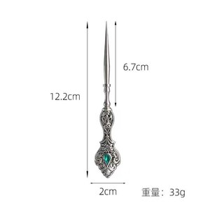 复古镶钻加厚m顶针 锥子 手缝针收纳针筒