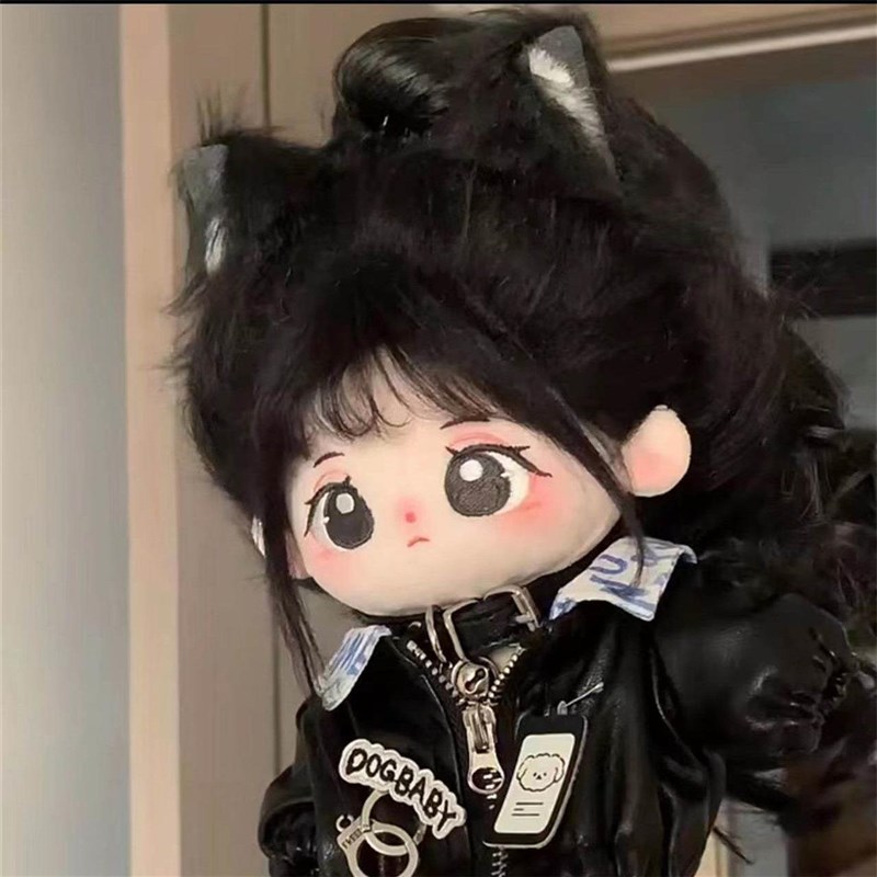 纠咪棉花娃娃无属性炸毛绒公v仔女孩20cm啾咪裸娃衣服可爱生日礼