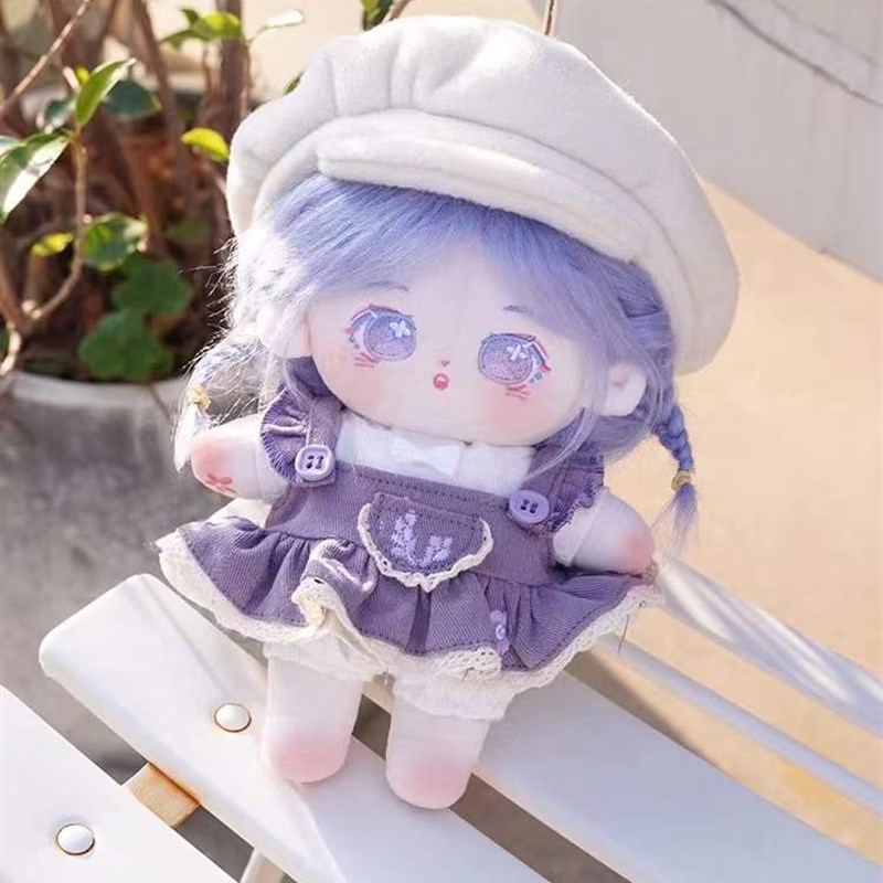 玩偶最薰薰d棉花娃娃公仔女孩20cm裸娃衣服人偶无属性炸毛生日礼