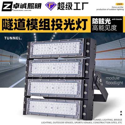 模组投光灯隧道灯防眩模组灯户外防水工地照明隧道球场投光灯