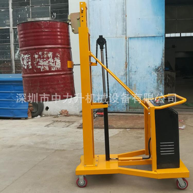 配重式油桶堆高车无支腿手电动油桶升高车堆垛车半电动油桶车防爆